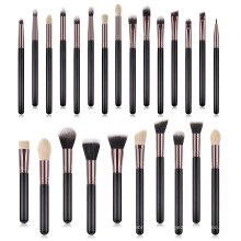 Wholesale Profession 25pcs Makeup Brush Set Eyeshadow  Foundation Makeup Brush Kit Black Color  Eyeshadow Makeup Brushes